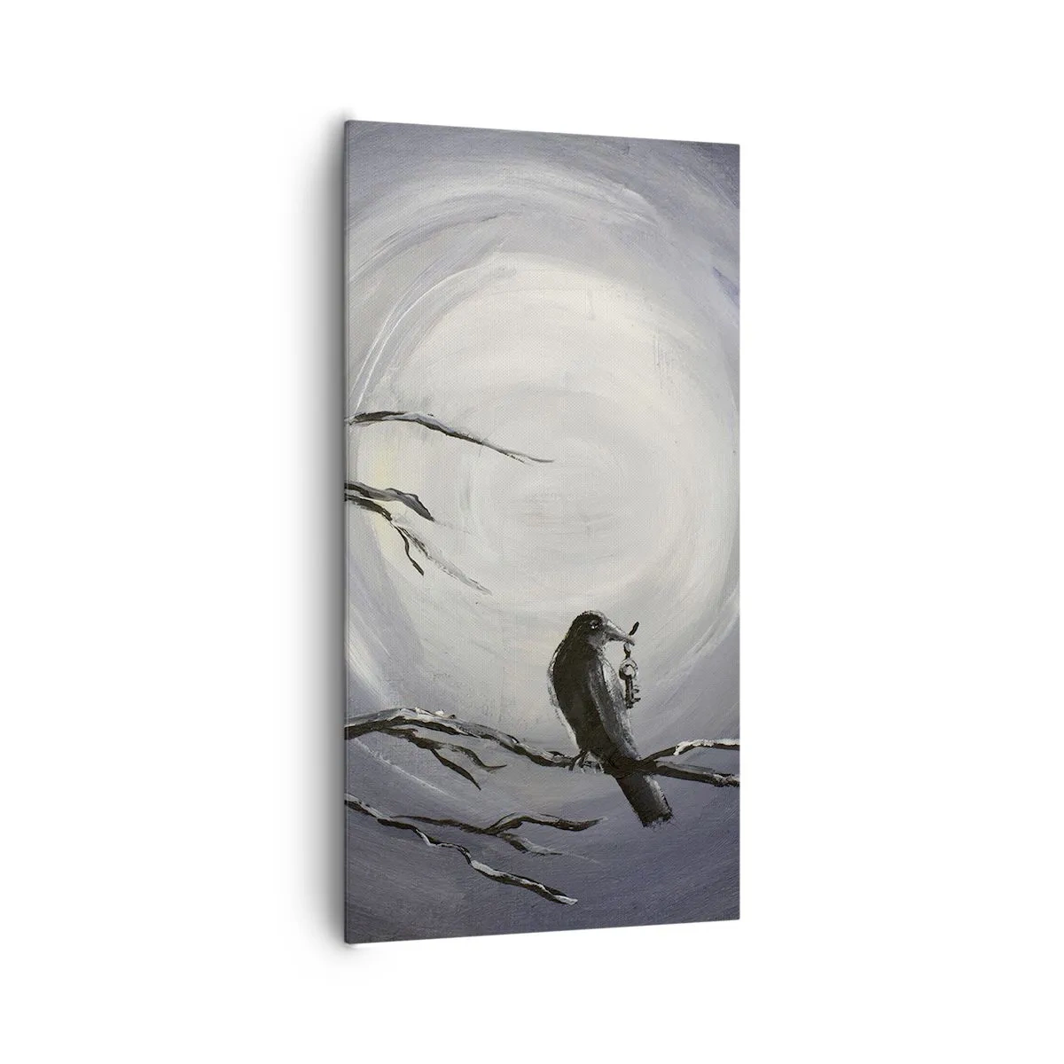 Cuadro sobre lienzo - Impresión de Imagen - La clave del misterio de la noche - 65x120 cm