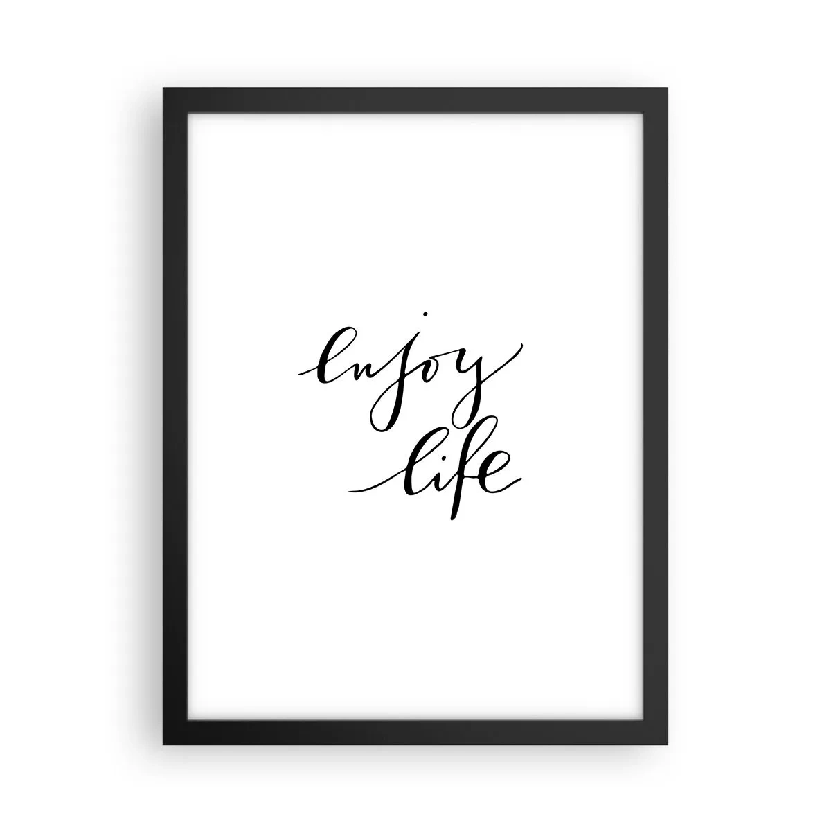 Póster en marco negro - Nada que añadir... - 30x40 cm