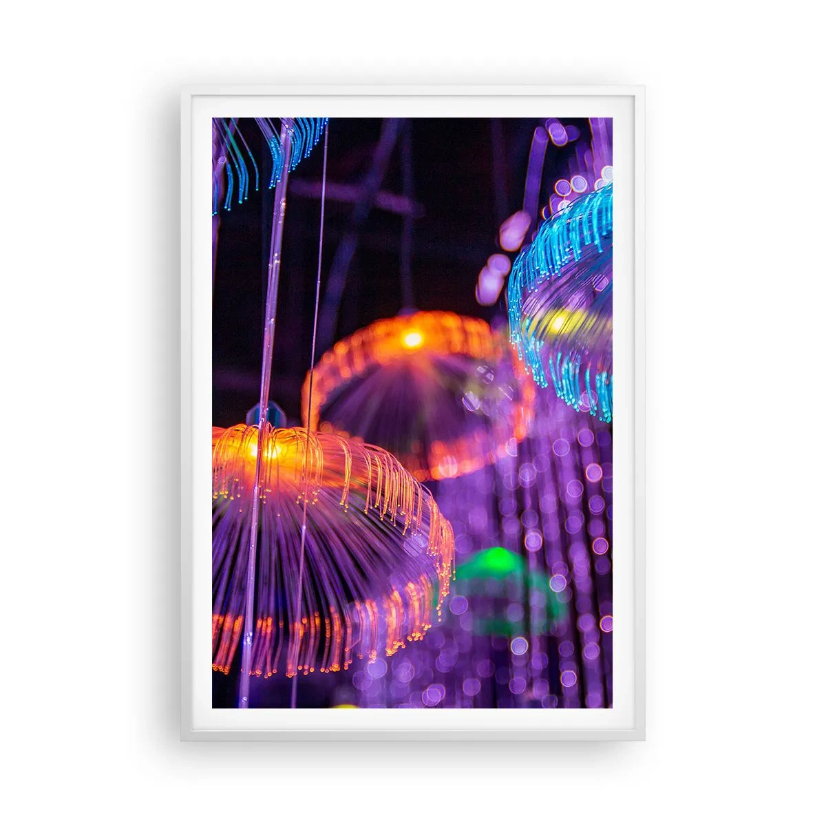 Póster en marco blanco - Fuente luminosa - 70x100 cm