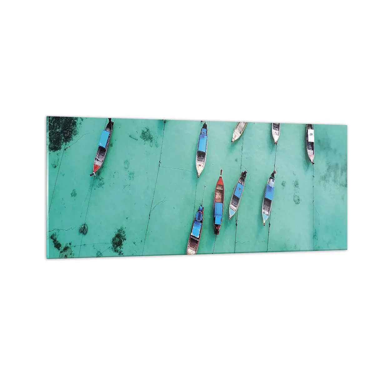 Cuadro sobre vidrio - Impresiones sobre Vidrio - En alegre espera - 100x40 cm