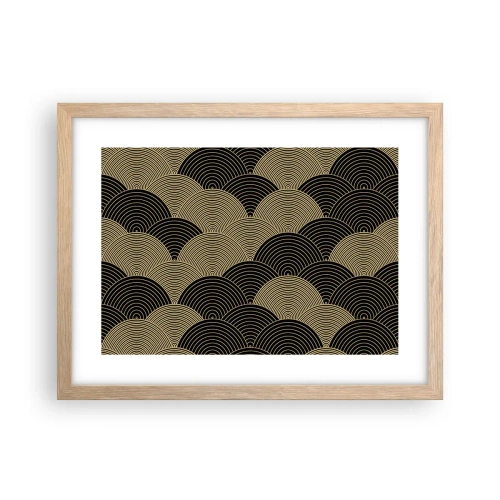 Póster en marco roble claro - Multiplicación de la unidad - 40x30 cm