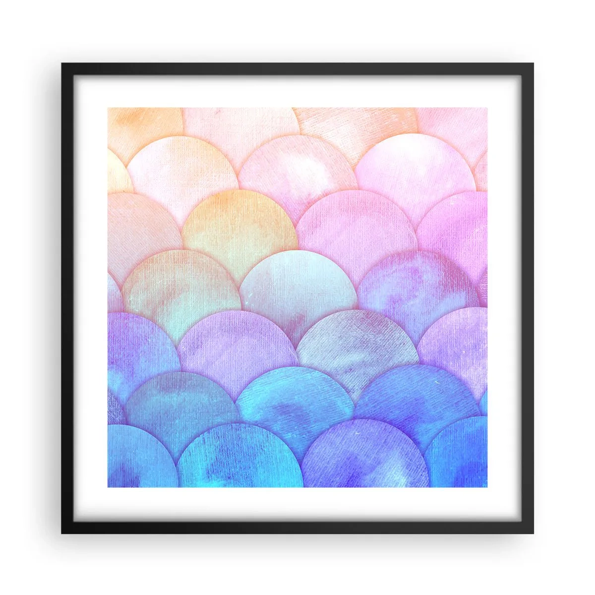 Póster en marco negro - Concha de perla - 50x50 cm