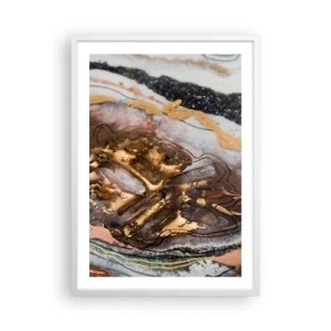 Póster en marco blanco - Elemento de la tierra - 50x70 cm