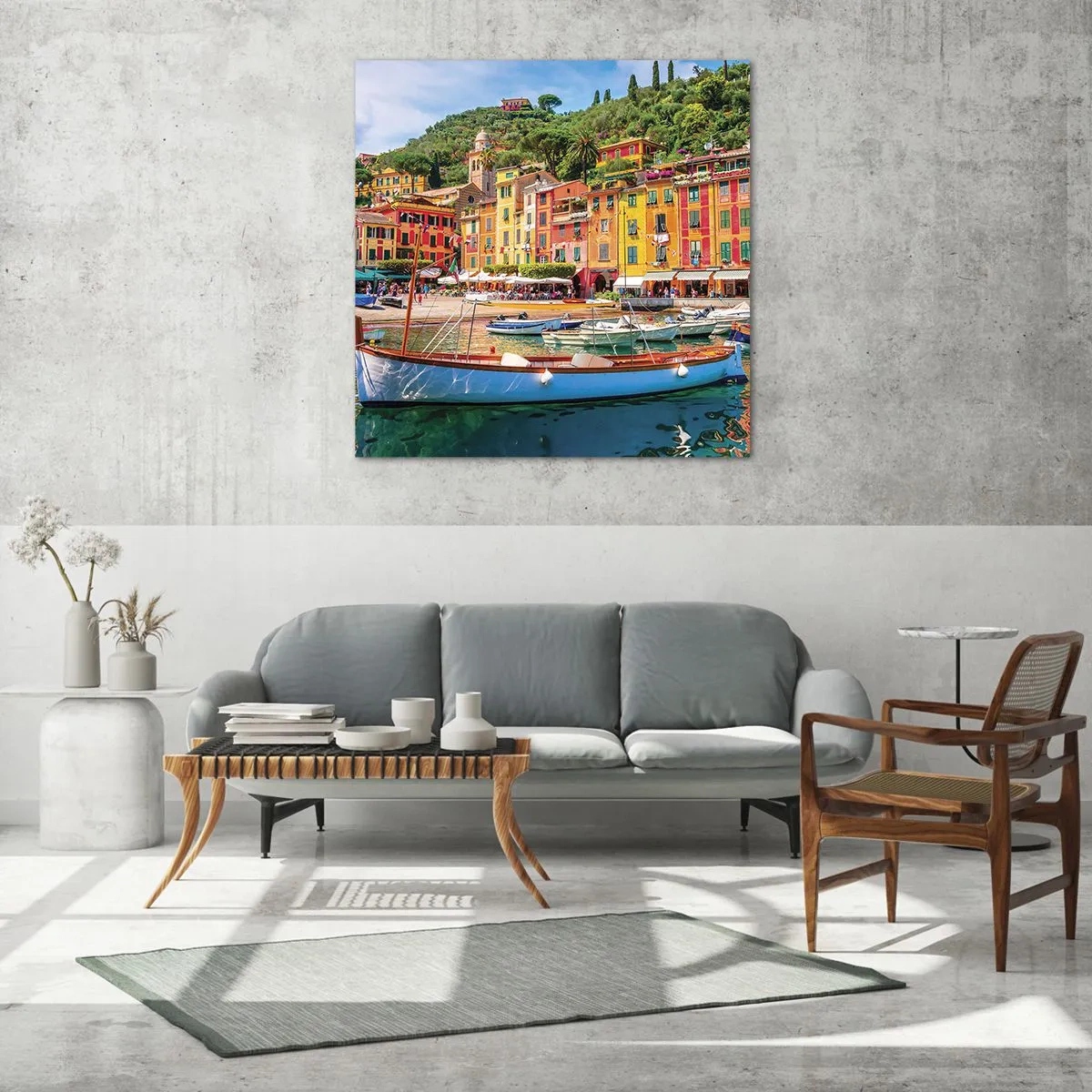 Cuadro sobre vidrio - Impresiones sobre Vidrio - Mañanas italianas - 30x30 cm