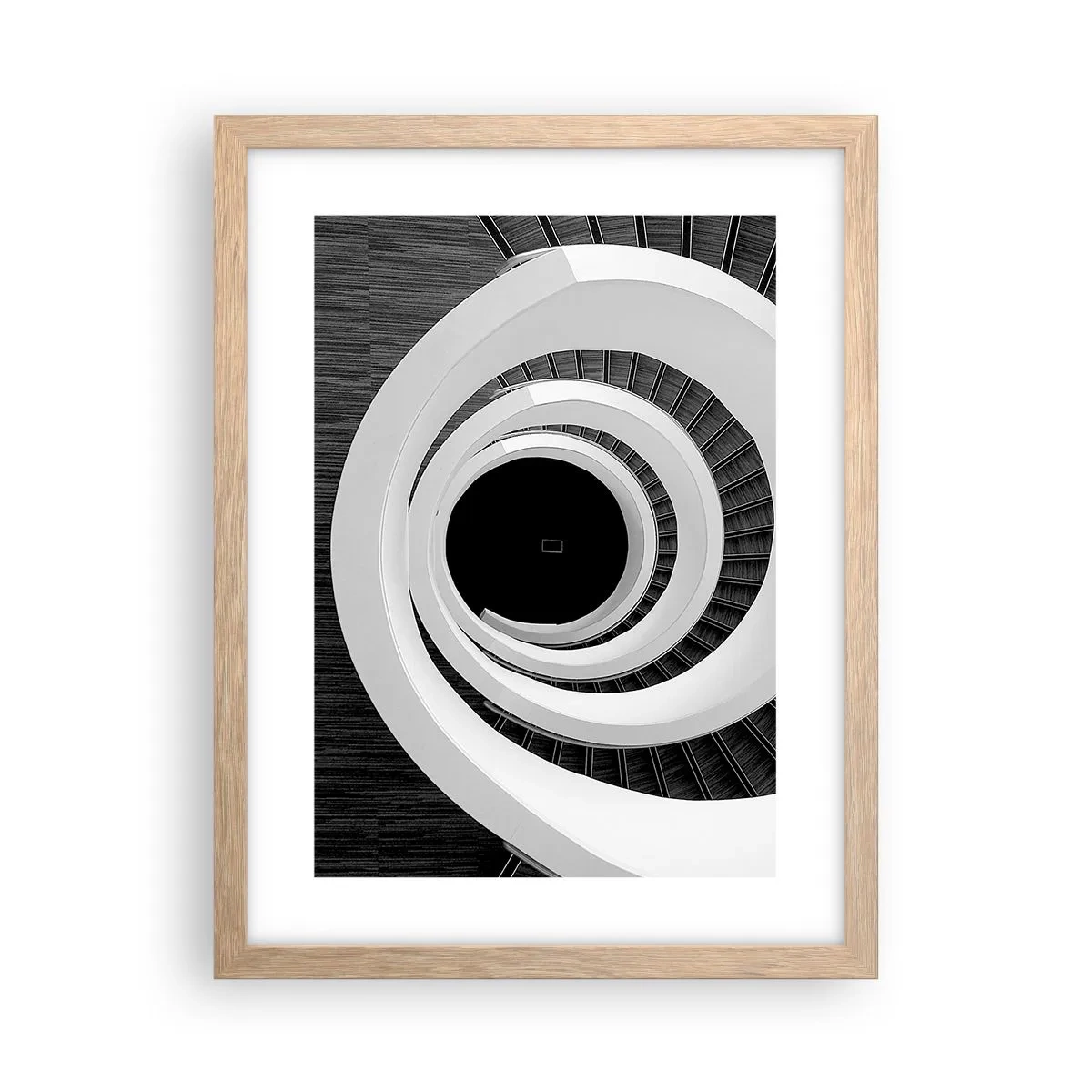 Póster en marco roble claro - Hacia el origen - 30x40 cm