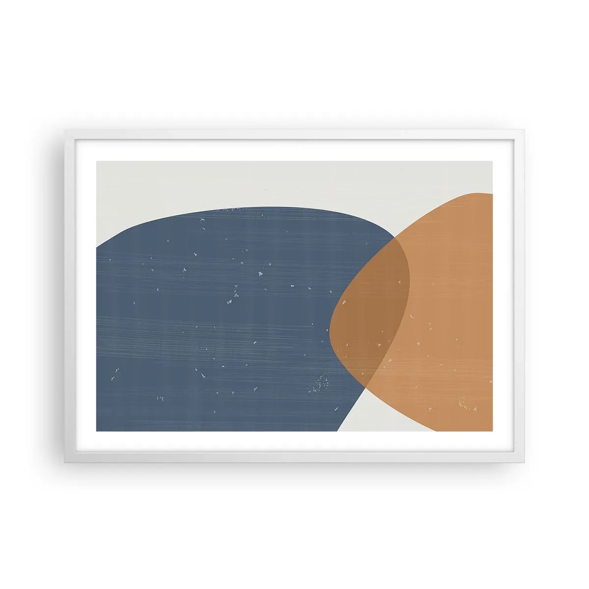 Póster en marco blanco - Óvalos e influencias - 70x50 cm