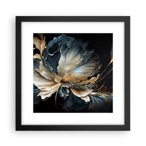 Póster en marco negro - Flor de helecho de cuento - 30x30 cm