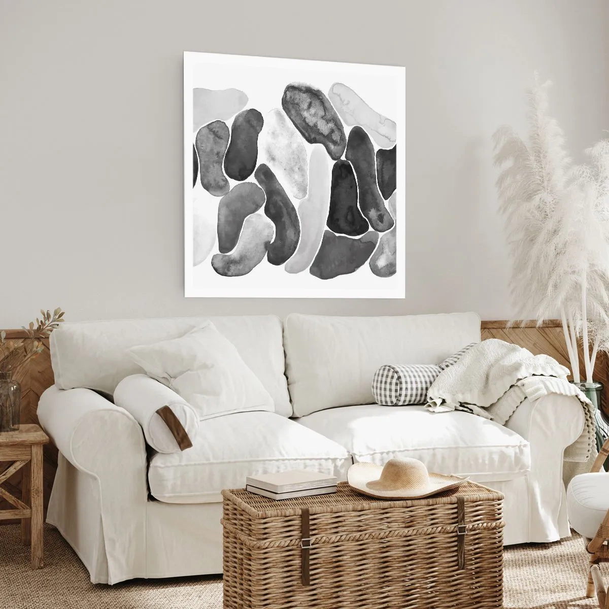 Póster - Abstracción pétrea - 50x50 cm