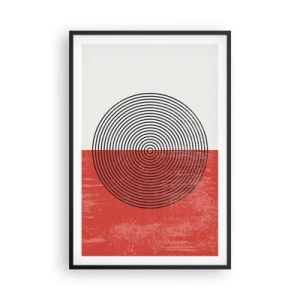 Póster en marco negro - En el corazón de la misma - 61x91 cm
