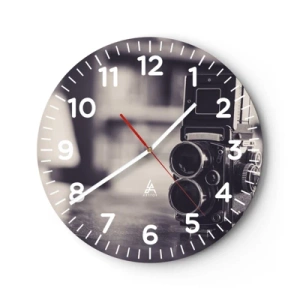 Reloj de pared - Reloj de vidrio - La magia de la fotografía antigua - 30x30 cm