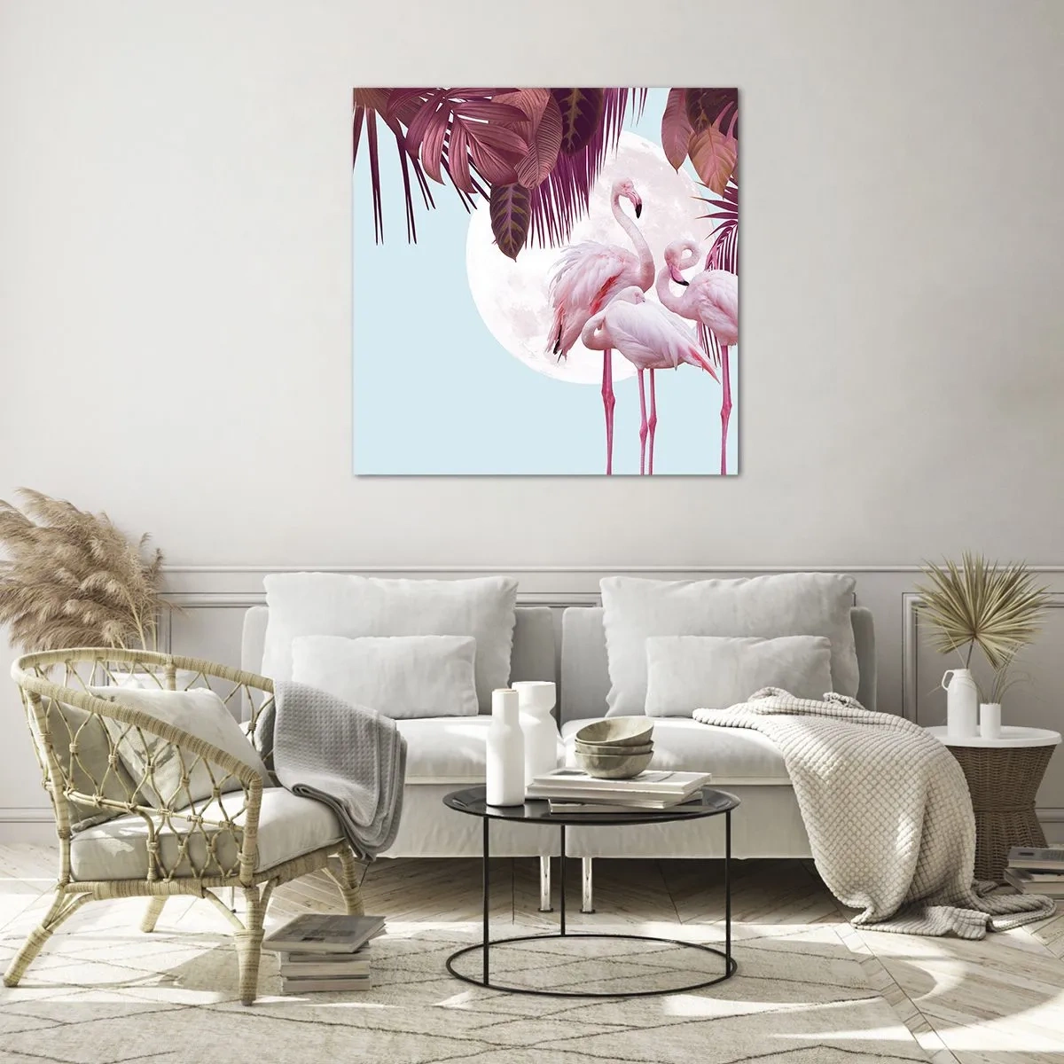 Cuadro sobre vidrio - Impresiones sobre Vidrio - La grandeza de las aves - 70x70 cm