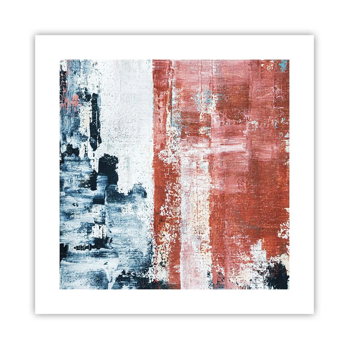 Póster - Mitad abstracción, mitad abstracción - 40x40 cm