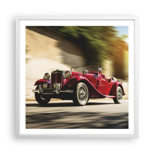 Póster en marco blanco - Hermosa pieza de museo - 60x60 cm