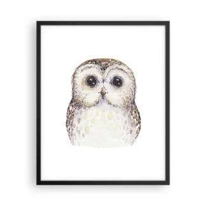 Póster en marco negro - Mírame a los ojos - 40x50 cm