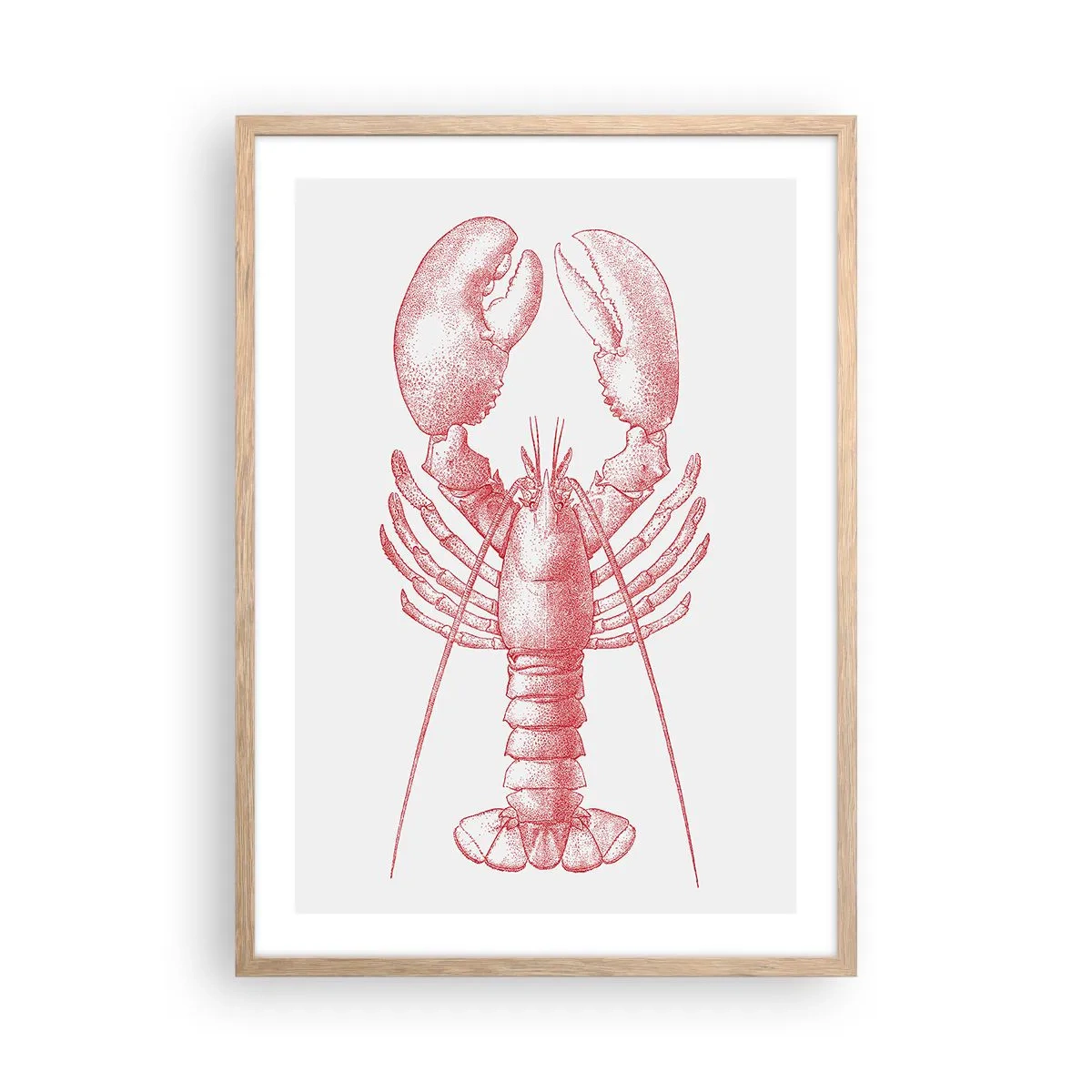 Póster en marco roble claro - La reina de los fondos rocosos - 50x70 cm