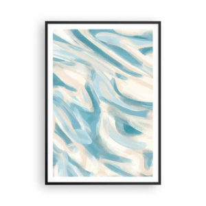 Póster en marco negro - Brisas primaverales - 70x100 cm