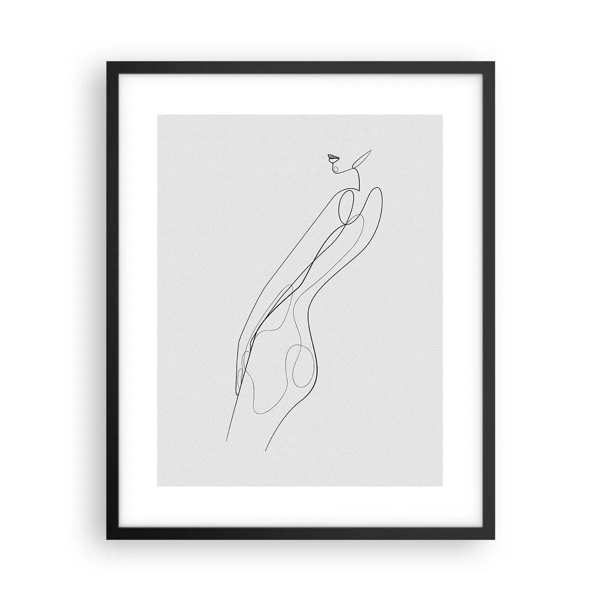 Póster en marco negro - Apenas una promesa - 40x50 cm