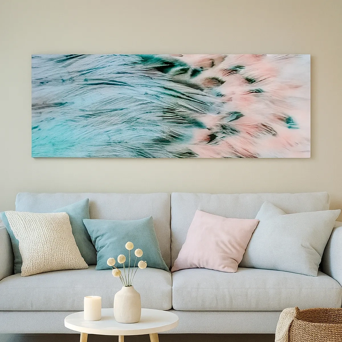 Cuadro sobre lienzo - Impresión de Imagen - Suavidad rosa zafiro - 30x30 cm