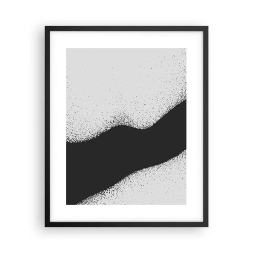 Póster en marco negro - Equilibrio suave - 40x50 cm