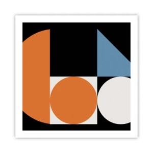 Póster - Diseño con figuras - 60x60 cm