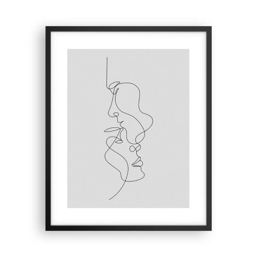 Póster en marco negro - El calor de los deseos lúgubres - 40x50 cm