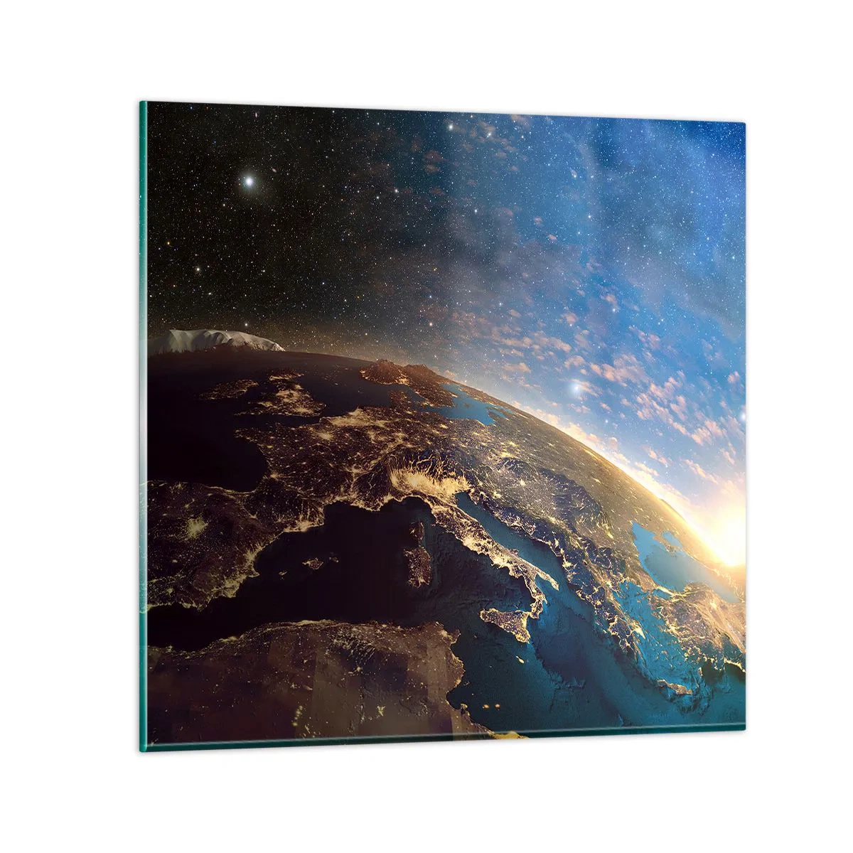 Cuadro sobre vidrio - Impresiones sobre Vidrio - Mirémonos a nosotros mismos desde la distancia - 60x60 cm