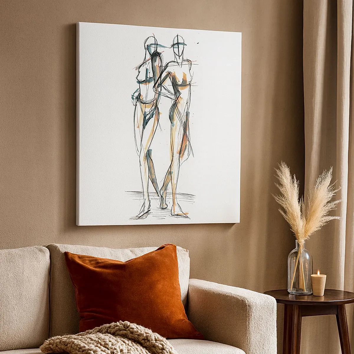 Cuadro sobre lienzo - Impresión de Imagen - Un estudio sobre el encanto - 30x30 cm