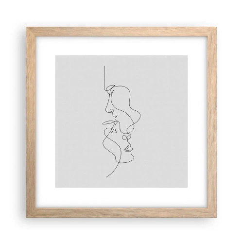 Póster en marco roble claro - El calor de los deseos lúgubres - 30x30 cm