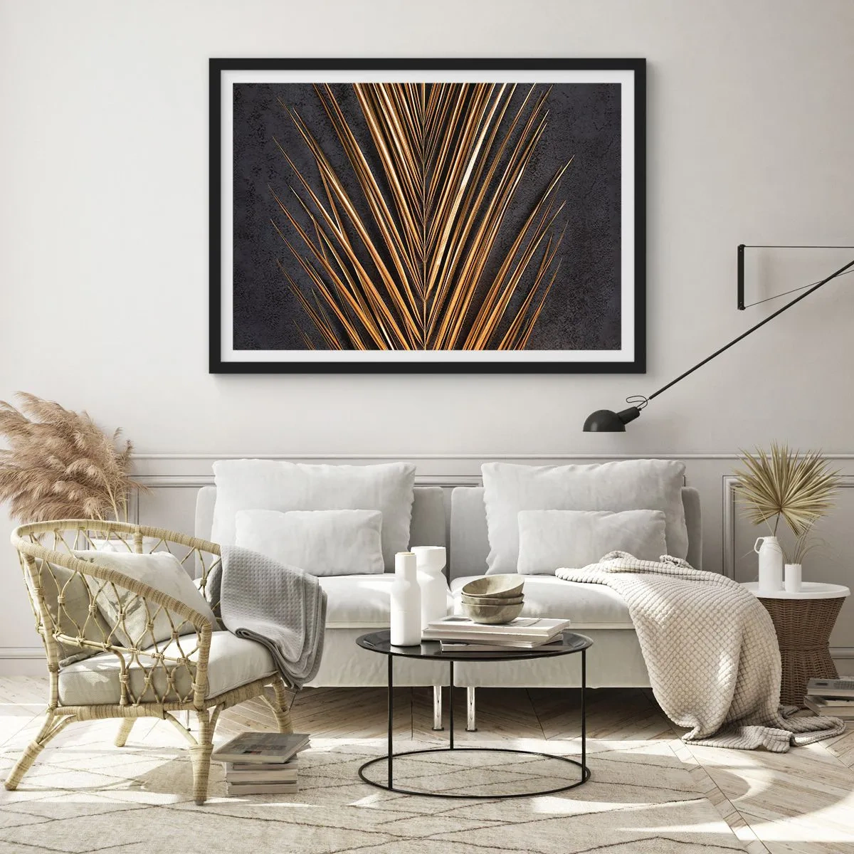 Póster en marco negro - El oro de los trópicos - 91x61 cm