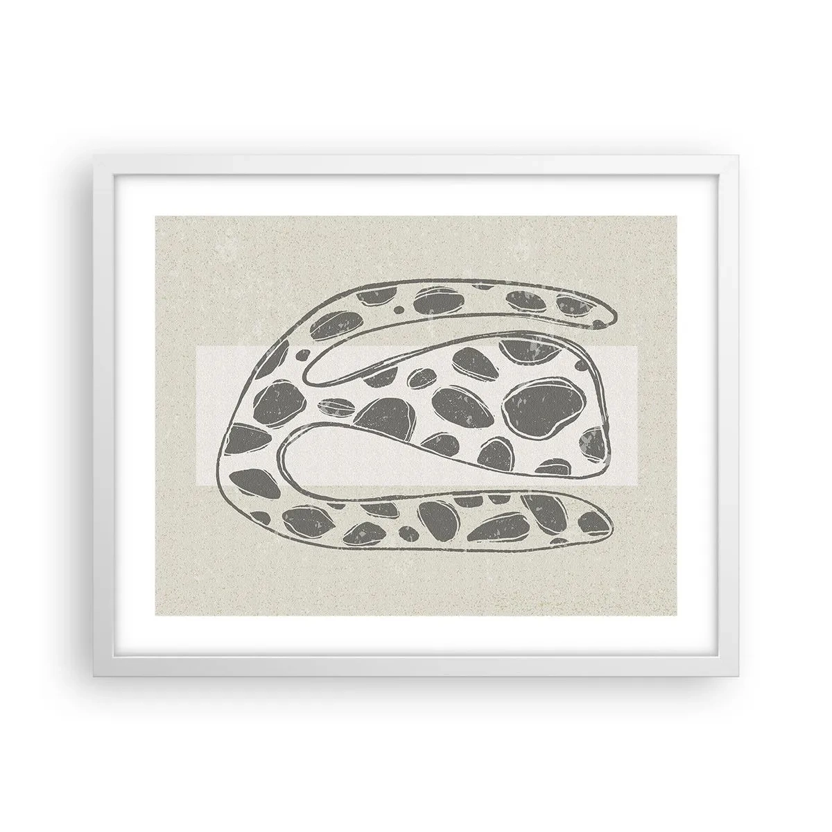 Póster en marco blanco - Una criatura extraña - 50x40 cm