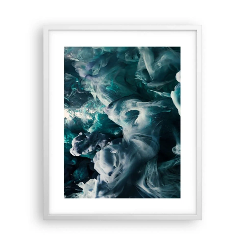 Póster en marco blanco - Un movimiento de color - 40x50 cm