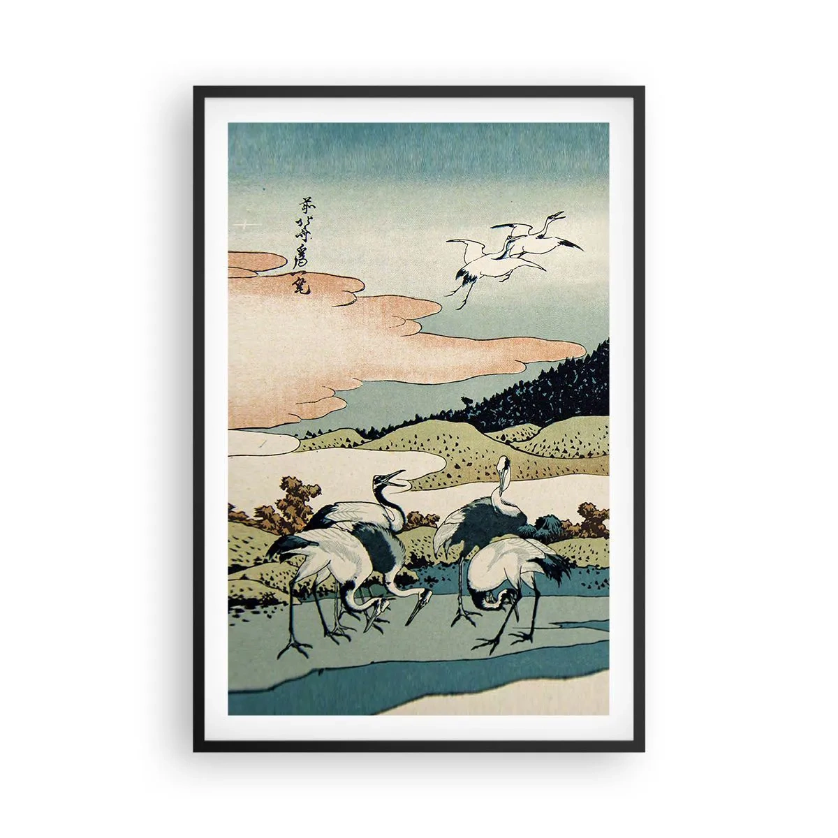 Póster en marco negro - Alma japonesa - 61x91 cm
