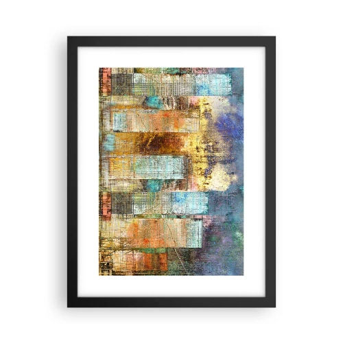Póster en marco negro - Metrópolis soleada - 30x40 cm