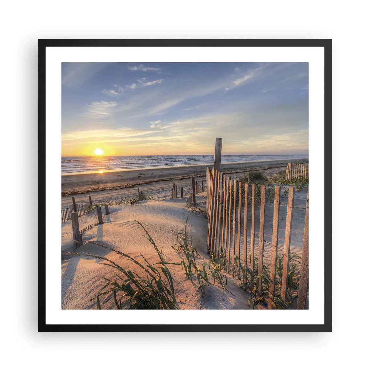 Póster en marco negro - El resplandor y la sombra del viento - 60x60 cm