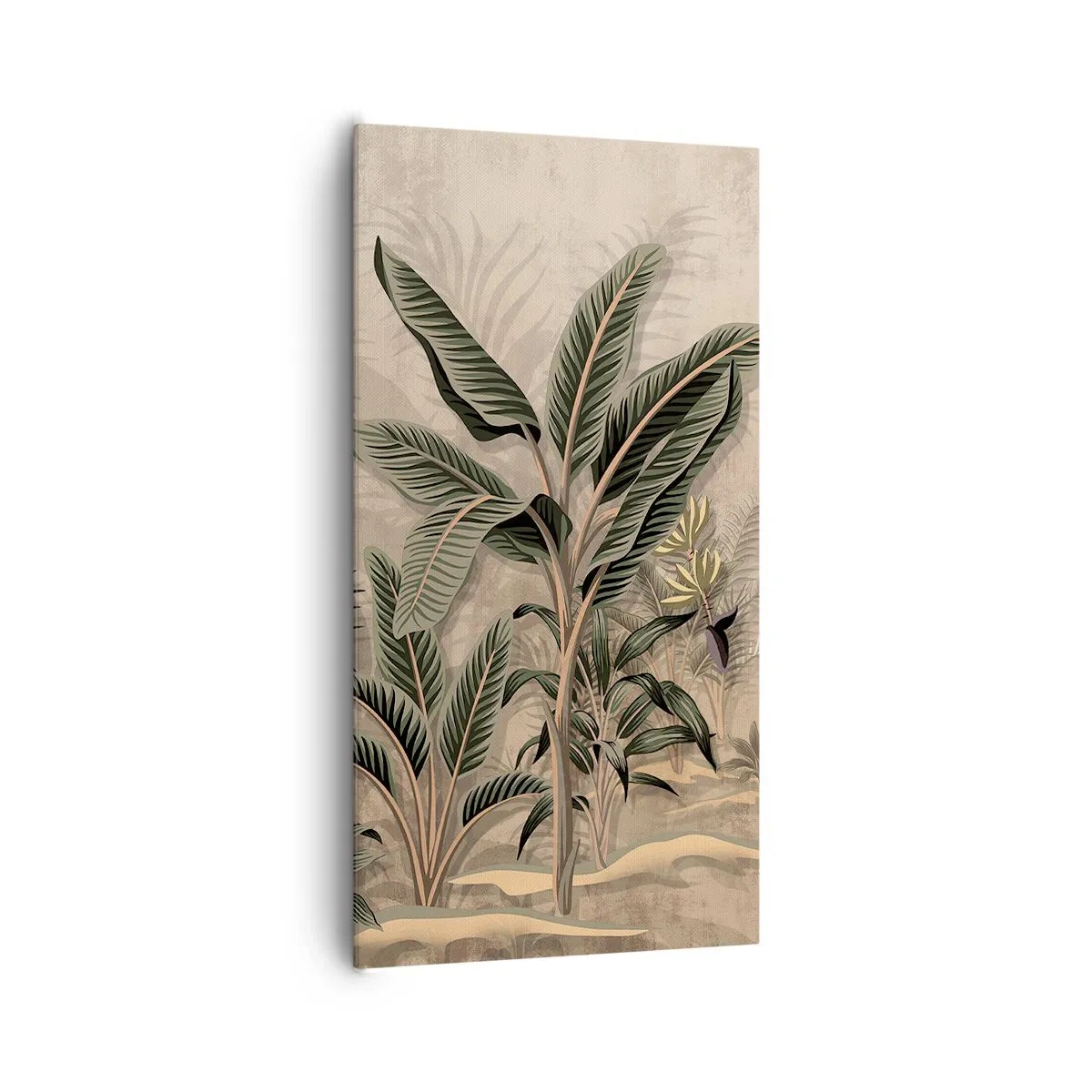 Cuadro sobre lienzo - Impresión de Imagen - Grabados de estilo colonial - 65x120 cm