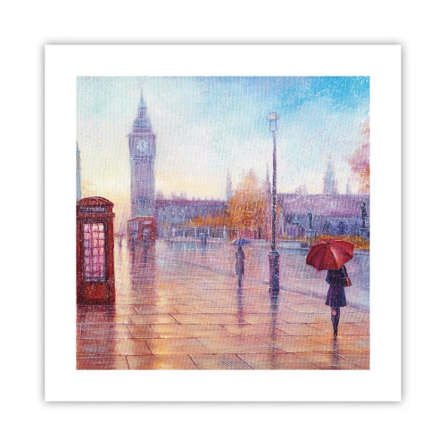 Póster - Un día de otoño en Londres - 40x40 cm