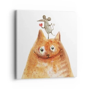 Cuadro sobre lienzo - Impresión de Imagen - Paradojas del amor - 30x30 cm