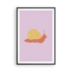 Póster en marco negro - No hay prisa - 61x91 cm
