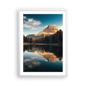 Póster en marco blanco - Paisaje duplicado - 50x70 cm