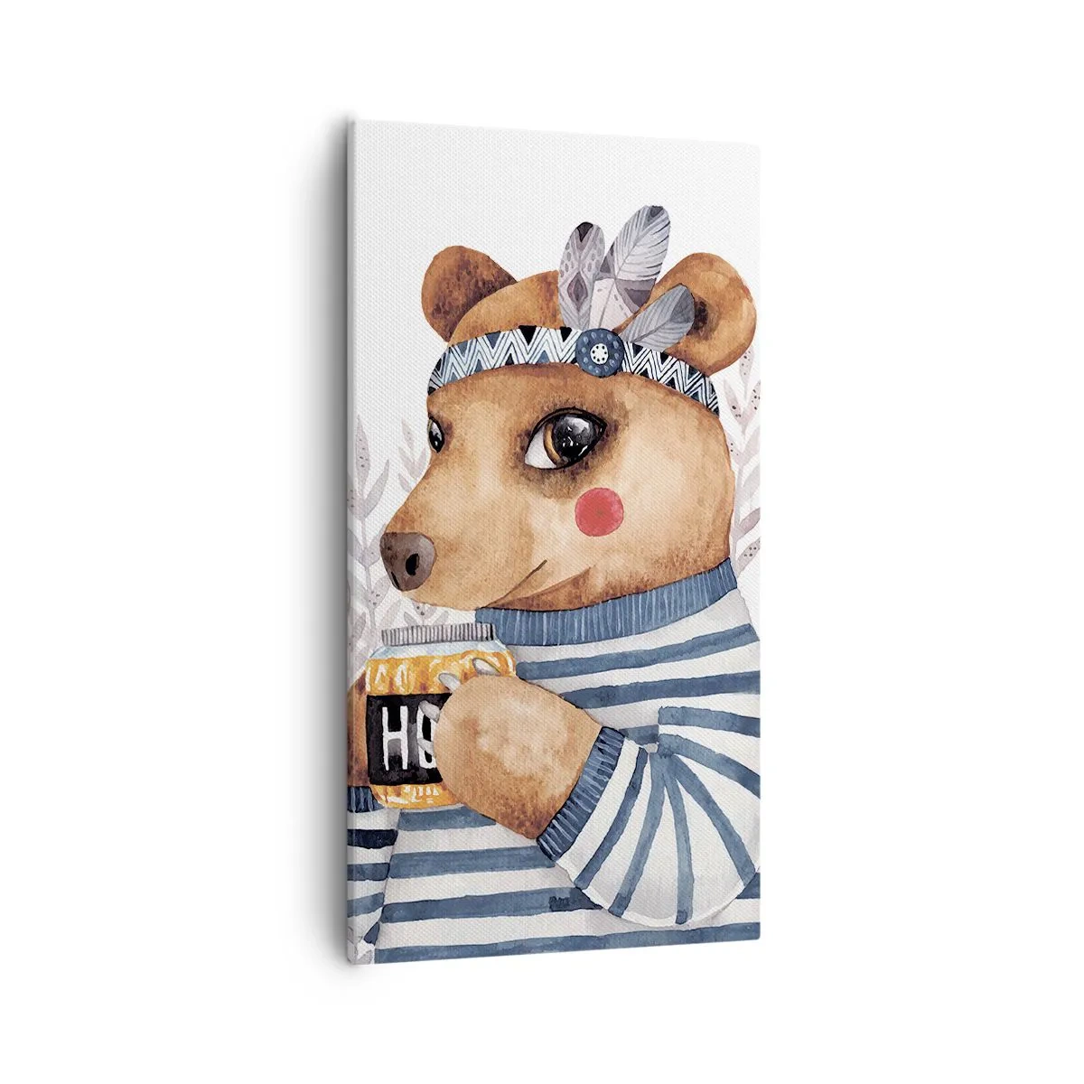 Cuadro sobre lienzo - Impresión de Imagen - Dulce oso - 55x100 cm