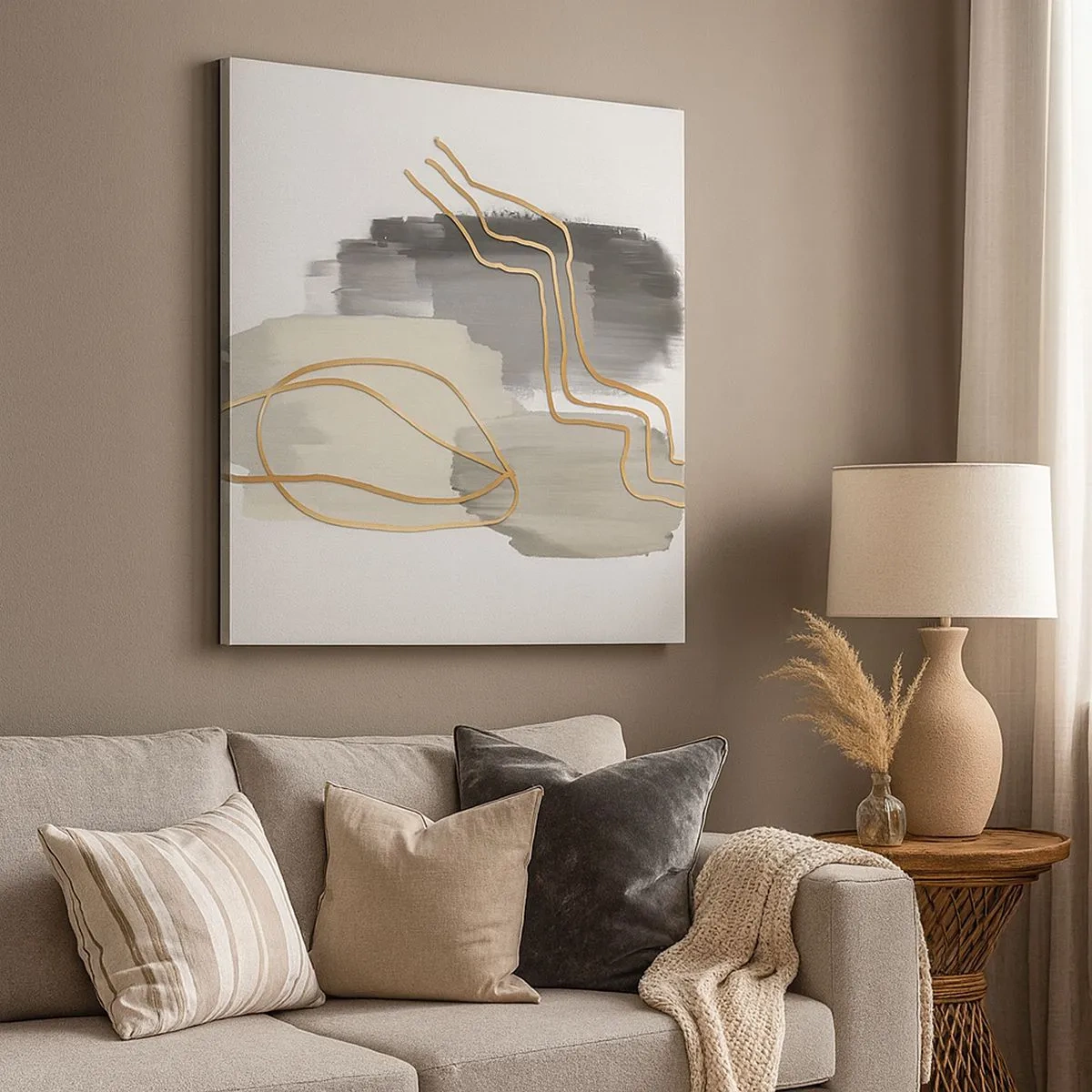 Cuadro sobre lienzo - Impresión de Imagen - Persistencia y movimiento - 30x30 cm