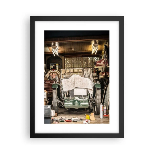 Póster en marco negro - Volver al pasado - 30x40 cm