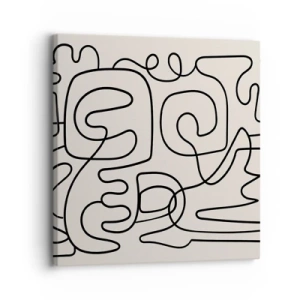 Cuadro sobre lienzo - Impresión de Imagen - El camino correcto - 30x30 cm