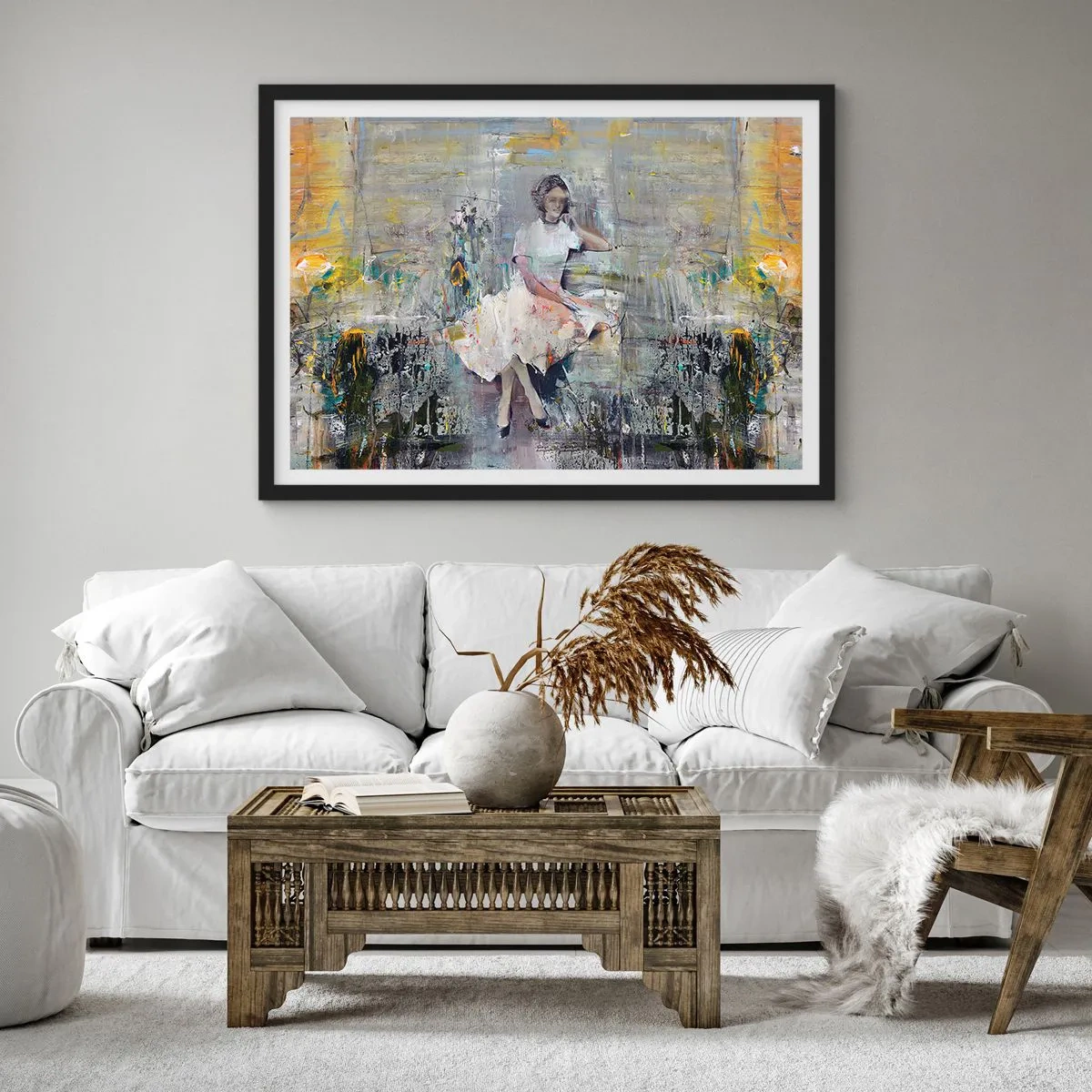 Póster en marco negro - Clásica y moderna - 91x61 cm