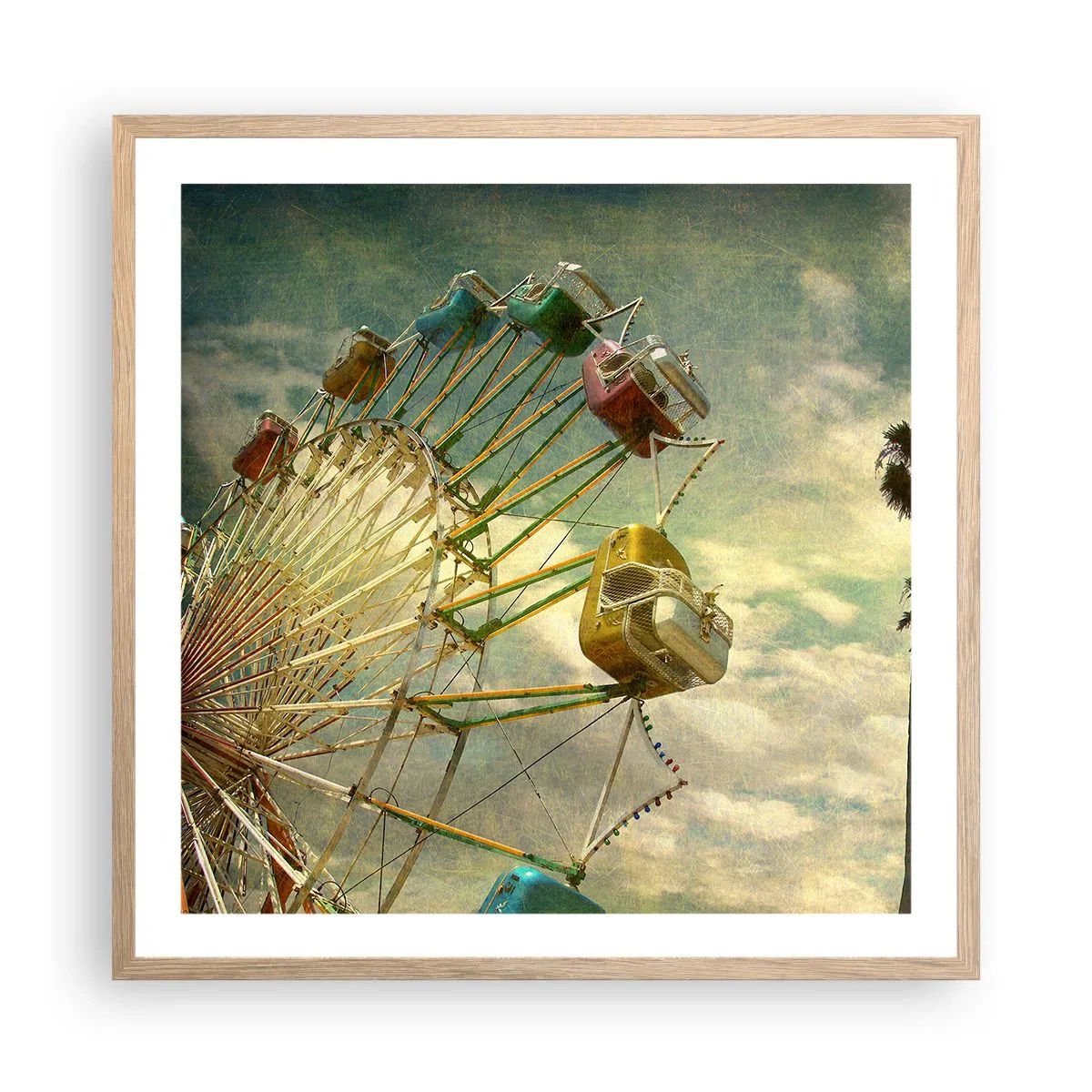 Póster en marco roble claro - Será, será un día estupendo.... - 60x60 cm