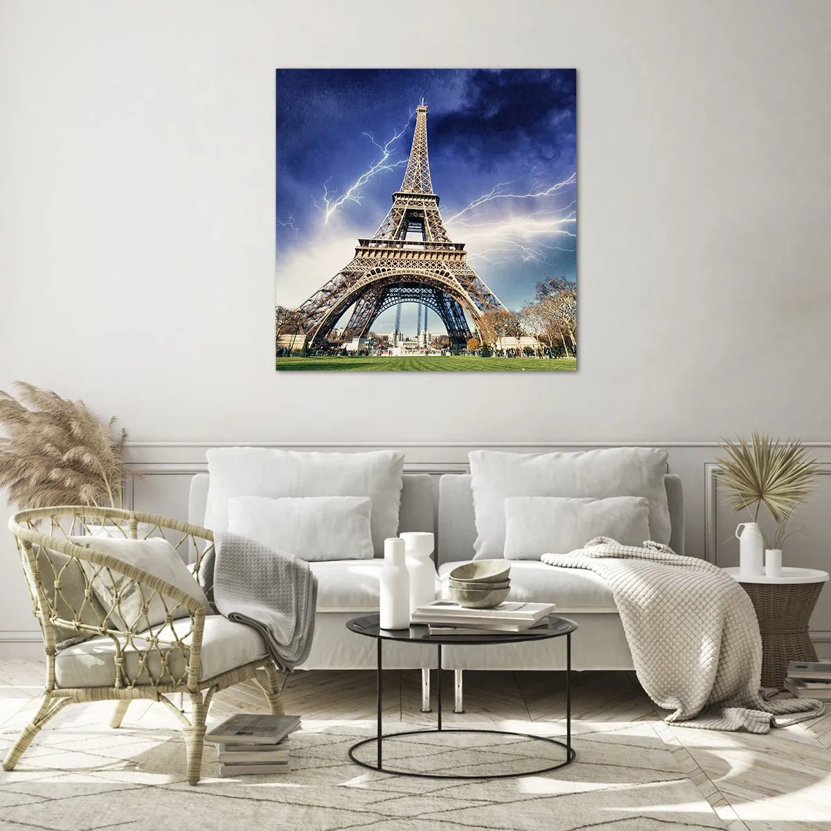 Cuadro sobre vidrio - Impresiones sobre Vidrio - Reina sobre las tormentas - 60x60 cm