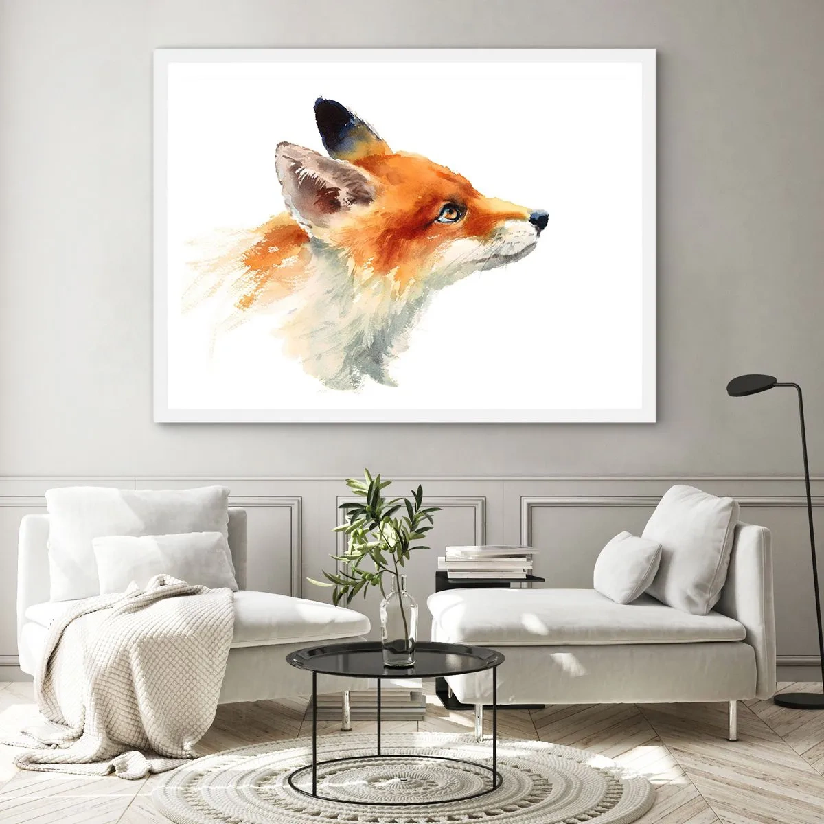 Póster en marco blanco - Nunca se es demasiado cuidadoso - 100x70 cm