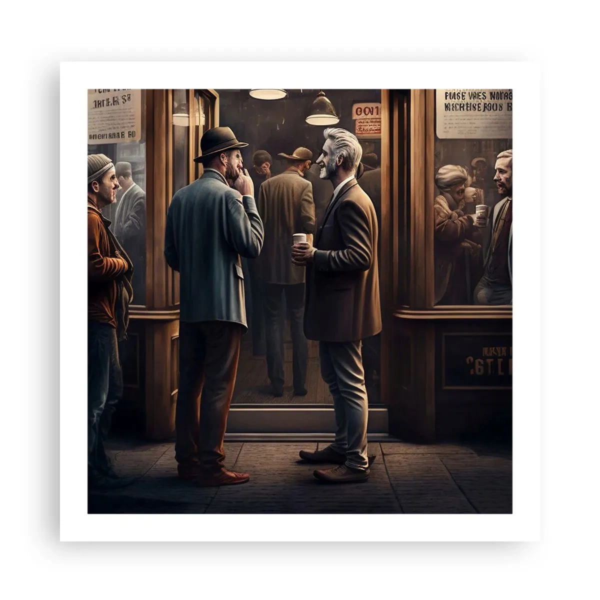 Póster - Un buen momento del día - 60x60 cm