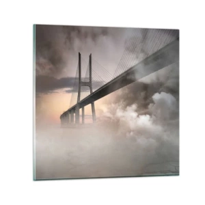 Cuadro sobre vidrio - Impresiones sobre Vidrio - Junto al río que no existe - 40x40 cm