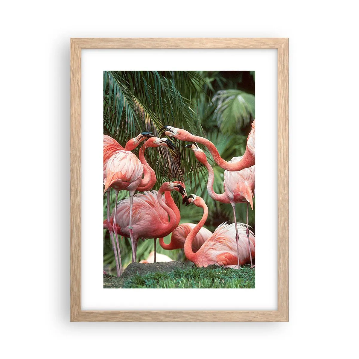 Póster en marco roble claro - Cotilleos de la tarde - 30x40 cm